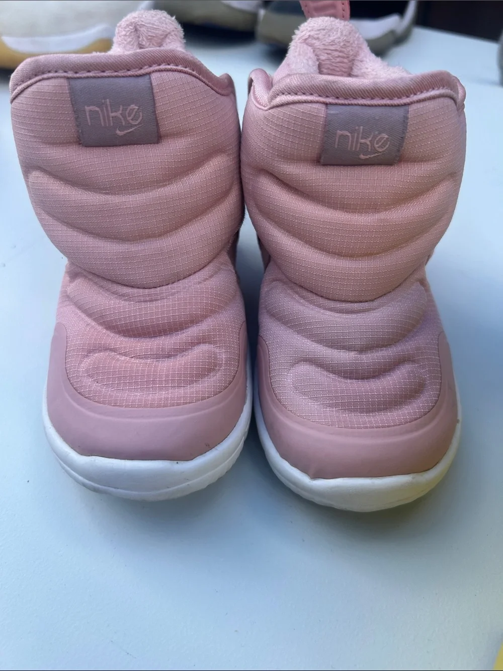 Nike Kids Pink Puffy Winter Boots